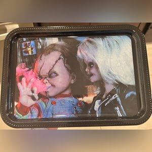 Chucky and Tiffany smoking tray
